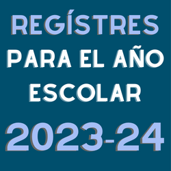 registres para el ano escolar 2023-24